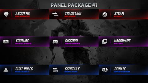 Available Twitch Panels On Behance