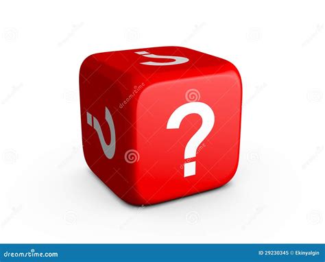 Question Mark Dice Stock Image 29230345