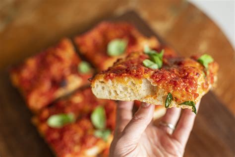 Classic Sicilian Pizza — Sauce Sandwich