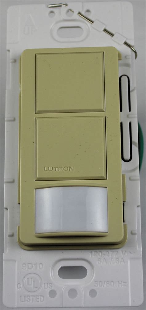 Lutron Wall Switch Box Hard Wired Occupancy Sensor 900 Sq Ft Passive