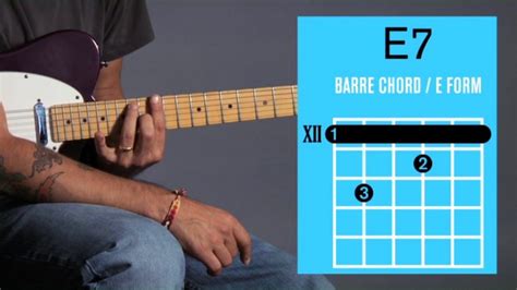 How To Play An E7 Barre Chord On Guitar Howcast