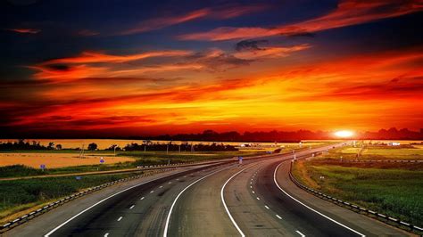 Sunset Highway Mystery Wallpaper