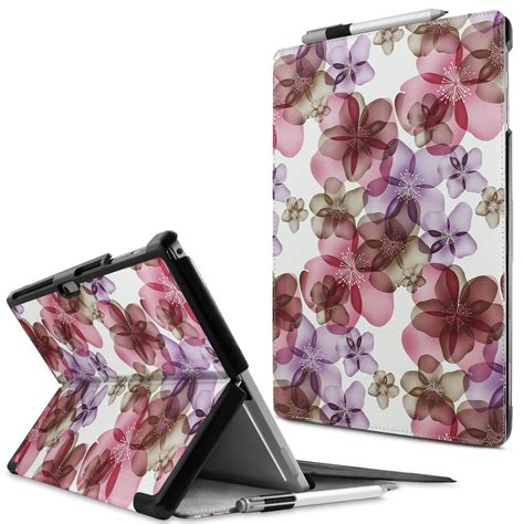Infiland Microsoft Surface Pro 4 Case Slim Shell Stand Cover For