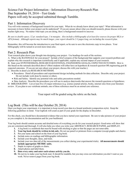 Science Fair Research Paper Example Pdf 015 Introduction
