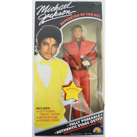 Sold Price 1984 Ljn Michael Jackson Doll In Thriller Outfit Mib Nrfb