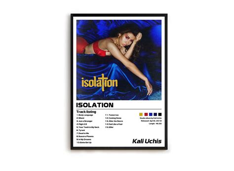 Kali Uchis Isolation Minimalist Album Cover Posters