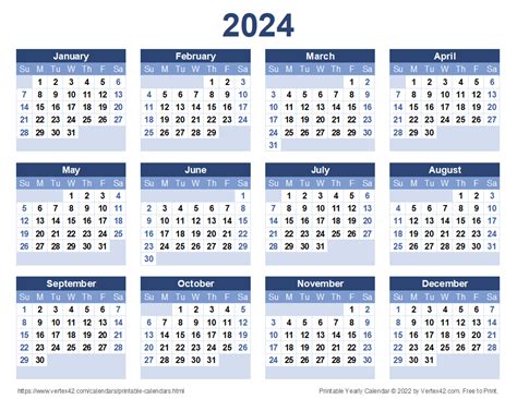 2024 Calendar Free Printable Word Templates Calendarpedia 2024