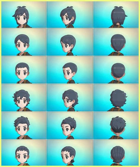 Pokemon Sun And Moon Male Hairstyles Mundolasopa