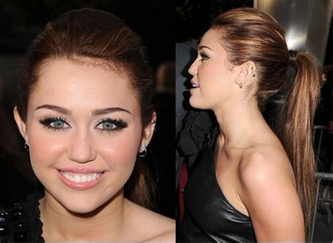 Miley Cyrus Ponytail Hairstyles Popular Haircuts