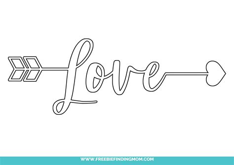 How To Write Love In Cursive Font Freebie Finding Mom