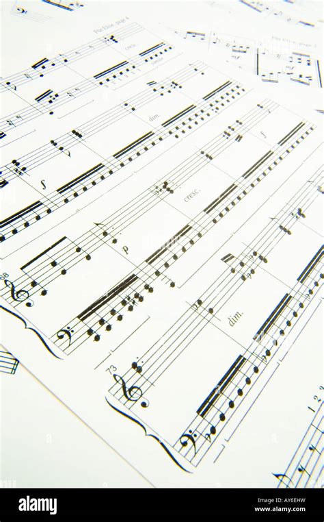 Sheet Music Stock Photo Alamy