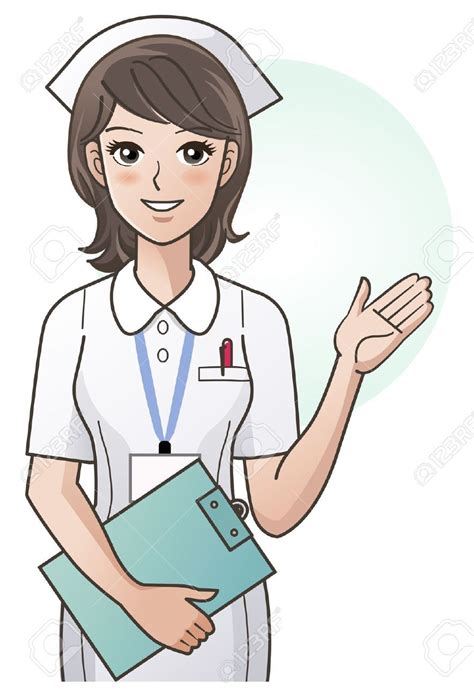 Young Nurse Guiding Information With The Hand Royalty Free