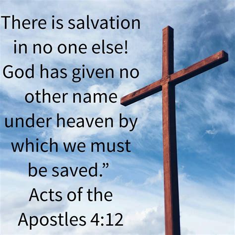 There Is Salvation In No Other Name But Jesus Acts 412 Psalms