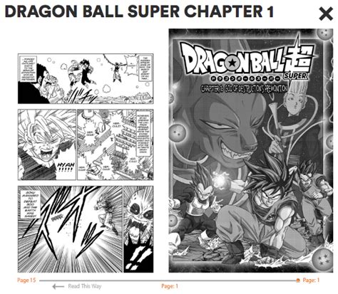 The story follows the adventures of son goku from his childhood through adulthood as he trains in martial arts and explores the world in search of the seven orbs known as the dragon balls. News | Viz Posts "Dragon Ball Super" Manga Chapter 1 English Translation