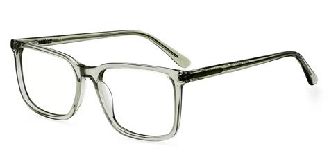 Z1003 Rectangle Green Eyeglasses Frames Leoptique