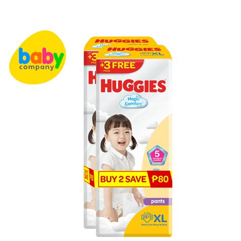 Huggies Magic Comfort Diaper Pants Xl 32 Pcs X 2 Packs