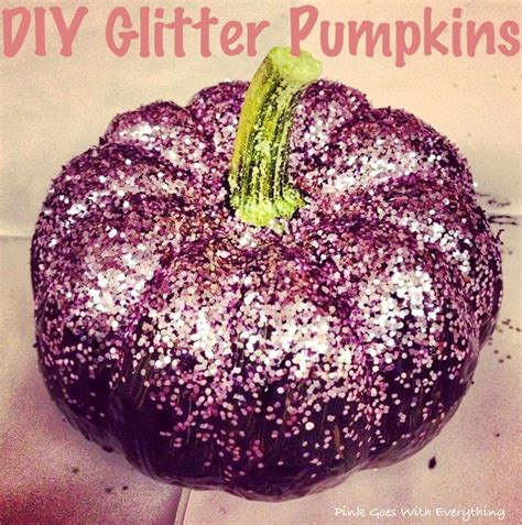 Diy Glitter Pumpkins Glitter Pumpkins Elegant Pumpkins Fall