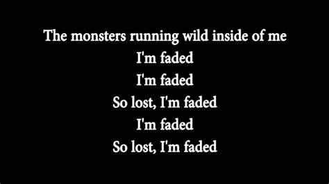 From the album ride the lightning · copyright: Alan Walker - Faded Lyrics - YouTube