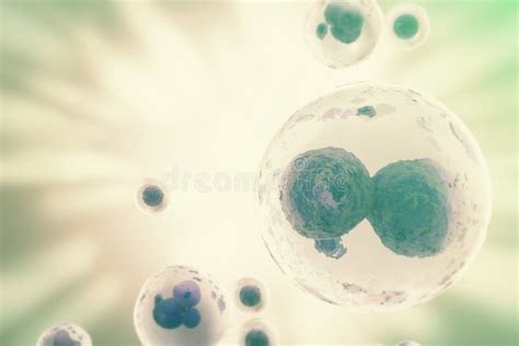 Science Background With Cells Medicine Scientific Concept 3d