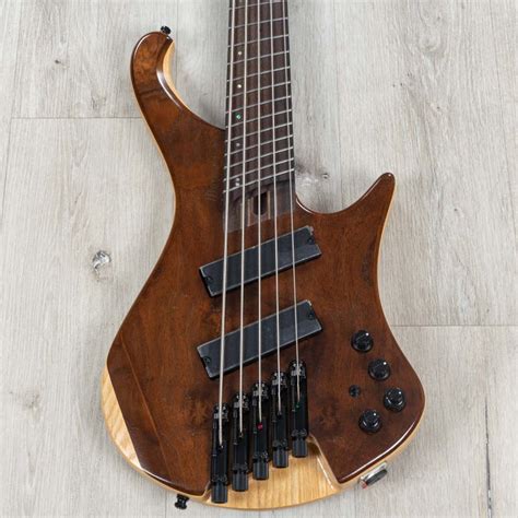 Ibanez Ehb1265ms Ehb Headless Multi Scale 5 String Bass Natural Mocha