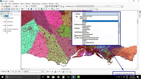 Arcmap How To Change The Page Map Units In Arcgis Youtube