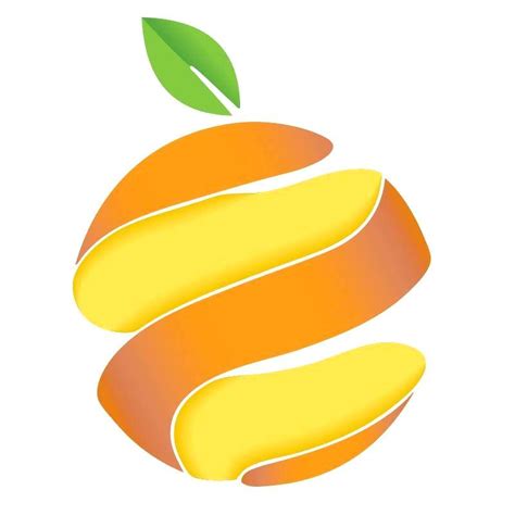 Orange Peel Food Logo