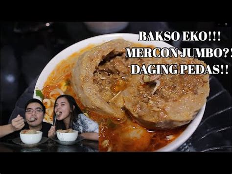 Mie ayam dan bakso yunus tebet, jakarta selatan. Bakso mercon jumbo!!! Ada daging mie ayam??! - YouTube