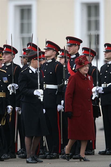 Queen Elizabeth Ii And Prince William At The Sovereigns Parade At