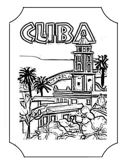 Mapa De Cuba Para Colorear Imprimir E Dibujar Dibujos Colorear Com
