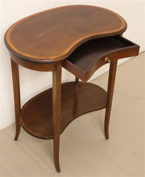 Bbp bbp while a kitchen island can certainly serve its purpose as an additional spot for storage. Inlaid Mahogany Kidney Shaped Table - Antiques Atlas