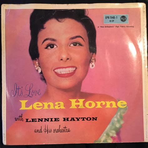 Lena Horne Lennie Hayton And His Orchestra Its Love Vinyl 7 45