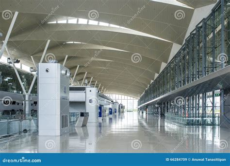 Modern Airport Terminal Interior Stock Image Image Of Blue