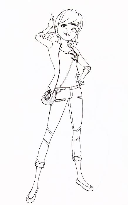 Miraculous Ladybug Coloring Pages Chloe Coloringpages2019