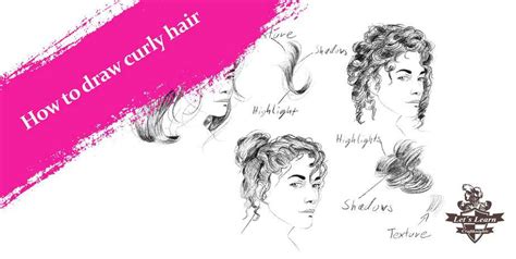 How To Draw Curly Hair With Step By Step Examples
