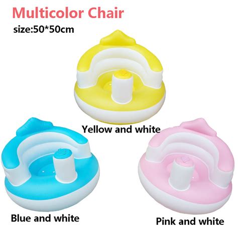 Baby Kid Children Inflatable Pvc Sofa Chair Seat Mix Color Style