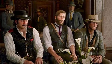 Dutch Arthur And John Red Dead Redemption 2 Arthur Look Like Confused