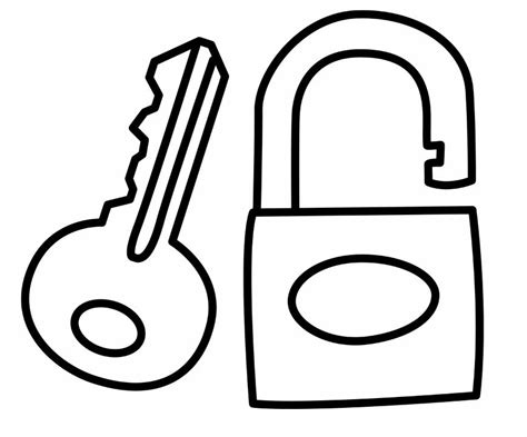 Key And Lock Drawing At Getdrawings Free Download