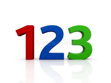 123 Numbers Stock Illustration Illustration Of Isolated 11701347