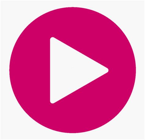 Play Button Icon Pink Png Transparent Png Kindpng