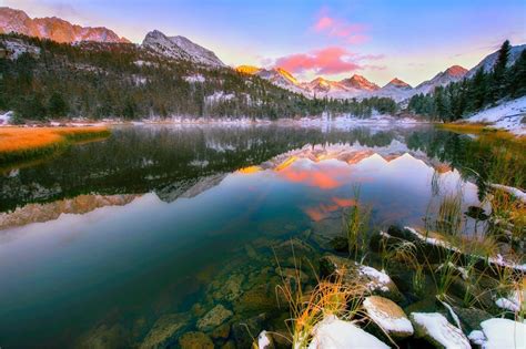 1920x1080 Snow Mountain Lake Peak Reflection Coolwallpapersme