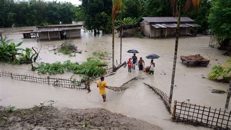 Assam Floods Over 2400 Villages Submerged Death Toll Mounts To 87