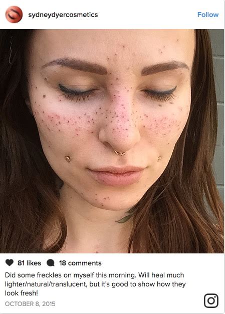 Freckles Are The New Beauty Trend And People Are Tattooing Them On