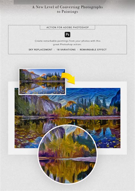 Magic Brush Photoshop Action On Yellow Images Creative Store