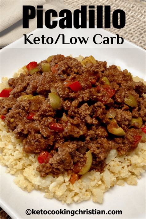 This salsa idea stolen from my sister (lowfat linda), or possibly her husband, who didn't think to post it first. Picadillo over Cauliflower Rice - Keto and Low Carb ...