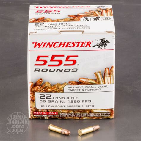 Cheap 22 Long Rifle Lr Ammo Bulk Winchester Copper Plated Hollow