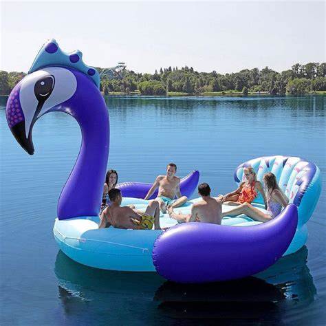 Shop Inflatable Floats And Tubes Online 6 People Giant Inflatable Flamingo Pool Float Large