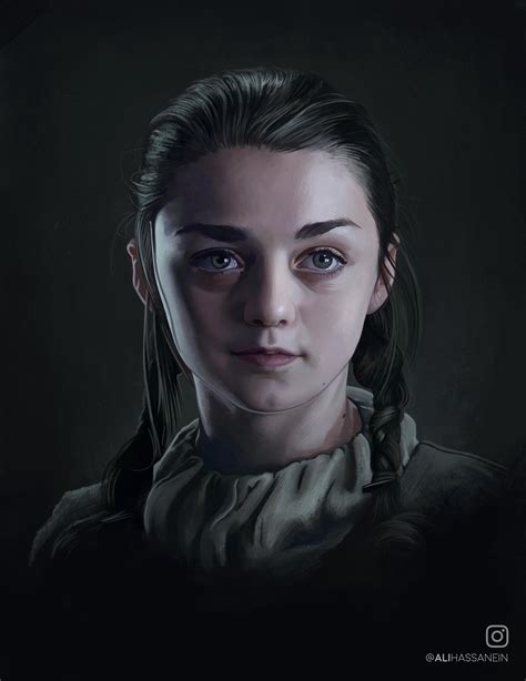No Spoilers Made This Painting Of Arya Stark Happy Premiere Music