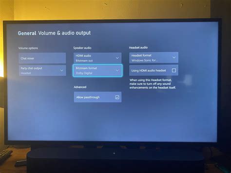 Xbox Series X / Sonos Beam Gen 2 / SAMSUNG - UE40MU6100 TV - Audio