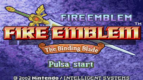 Fire Emblem The Binding Blade Sword Of Seals Intro Español Youtube