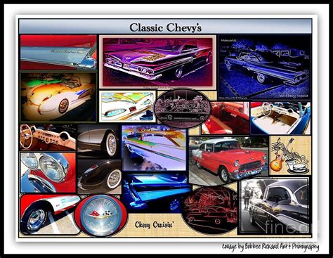 Chevy Classics Collage Photograph By Bobbee Rickard Fine Art America
